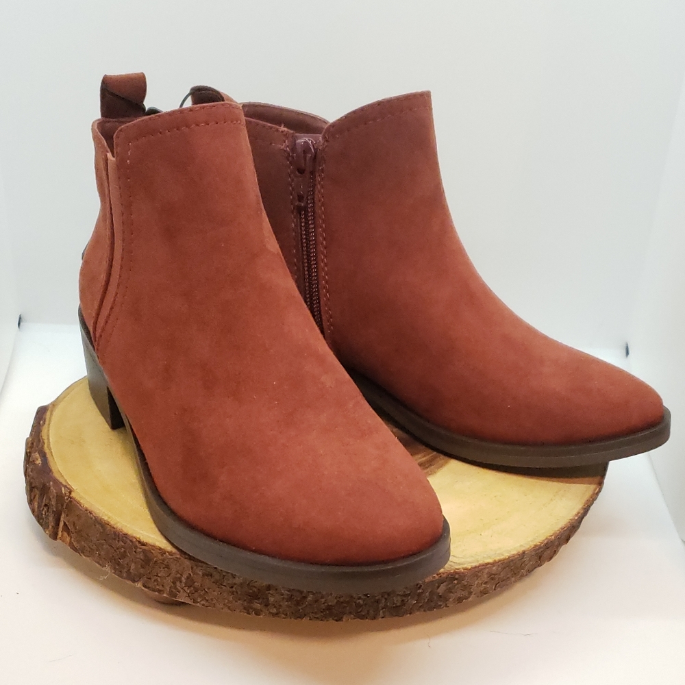 Rust Suede Boots
